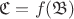 $\mathfrak{C}=f(\mathfrak{B})$