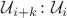$\mathcal U_{i+k}\colon\mathcal U_i$