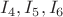 $I_4,I_5,I_6$