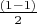 $\frac{(1-1)}{2}$