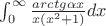 \int_{0}^{\infty}\frac {arctg\alpha x} {x(x^2+1)}dx