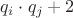 $q_i \cdot q_j +2$
