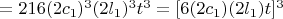$=216(2c_1)^3(2l_1)^3t^3=[6(2c_1)(2l_1)t]^3$