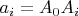 $a_{i}=A_{0}A_{i}$