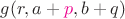 $g(r,a+{\color{magenta}p},b+q)$