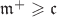$\mathfrak m^+\geqslant\mathfrak c$