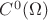 $C^0(\Omega)$ $C^0(\Omega)$