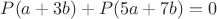 $P(a+3b)+P(5a+7b)=0$