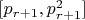 $[p_{r+1}, p^2_{r+1}]$
