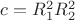 $c=R_1^2R_2^2$