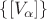 $\[
\{ [V_\alpha  ]\} 
\]
$
