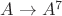 $A \to A^7$ $A \to A^7$