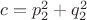 $c=p_2^2+q_2^2$