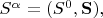 $S^\alpha=(S^0,\mathbf{S}),$
