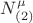 $N^{\mu}_{(2)}$