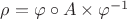 $\rho = \varphi \circ A \times \varphi^{-1}$
