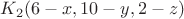 $K_2(6-x,10-y,2-z)$