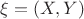 $\xi =(X,Y)$