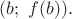 $(b;\ f(b)).$