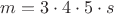 $m=3\cdot4\cdot5\cdot s$