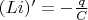 $(L i)'=-  \frac{q}{C}$