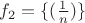$f_2=\{корень целой степени (\frac1 n)\}$