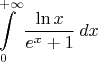 $$\int\limits_0^{+\infty}\dfrac{\ln x}{e^x+1}\,dx$$