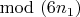 $\mod(6n _1)$