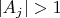 $|A_j|>1$