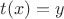 $t(x)=y$