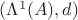 $(\Lambda^1(A),d)$