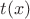 $\[t(x)\]$
