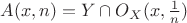 $A(x,n)=Y\cap O_X(x,\frac 1n)$