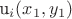 u_{i}(x_{1},y_{1})