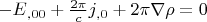 ${{-E}_{,00}} + {{\frac{2{\pi}}{c}}{j_{,0}}} + {2{\pi}}{{\nabla}{\rho}} = 0$