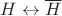 $H\leftrightarrow\overline H$