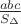 ${abc\over S_{\Delta}}$