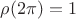 $\rho(2\pi)=1$