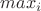 $max_i