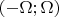 $( -\Omega; \Omega )$