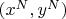 $(x^N,y^N)$