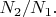 $N_2/N_1.$
