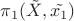 $\pi_{1}(\tilde{X},\tilde{x_{1}})$