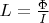 $L=\frac{\Phi}{I}$