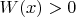 $W(x)>0$