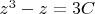 $z^3-z=3C$