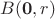 $B(\mathbf{0},r)$