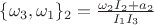 $\{\omega_3,\omega_1\}_2=\frac{\omega_2{I_2}+a_2}{I_1{I_3}}$