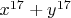 $x^{17}+y^{17}$
