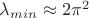 $\lambda_{min}\approx 2\pi^{2}$ $\lambda_{min}\approx 2\pi^{2}$